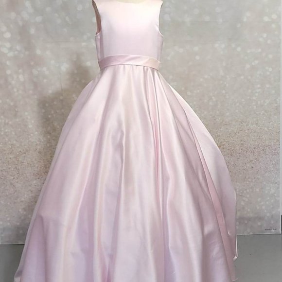 Pink Flower Girl Dress. - Picture 2 of 3